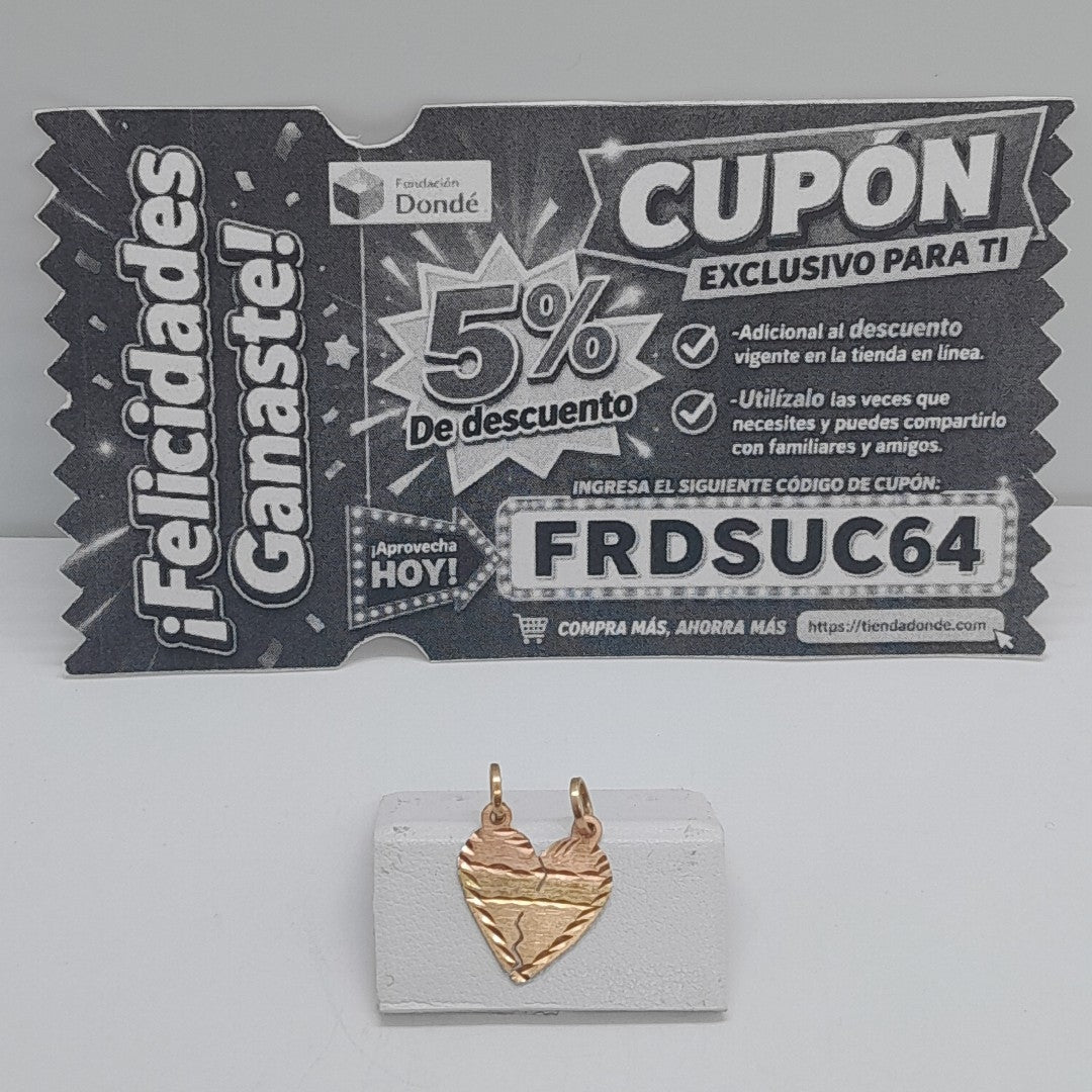 DIJE ORO COMBINADO 14 K 0,90 GRMS (SEMINUEVO)