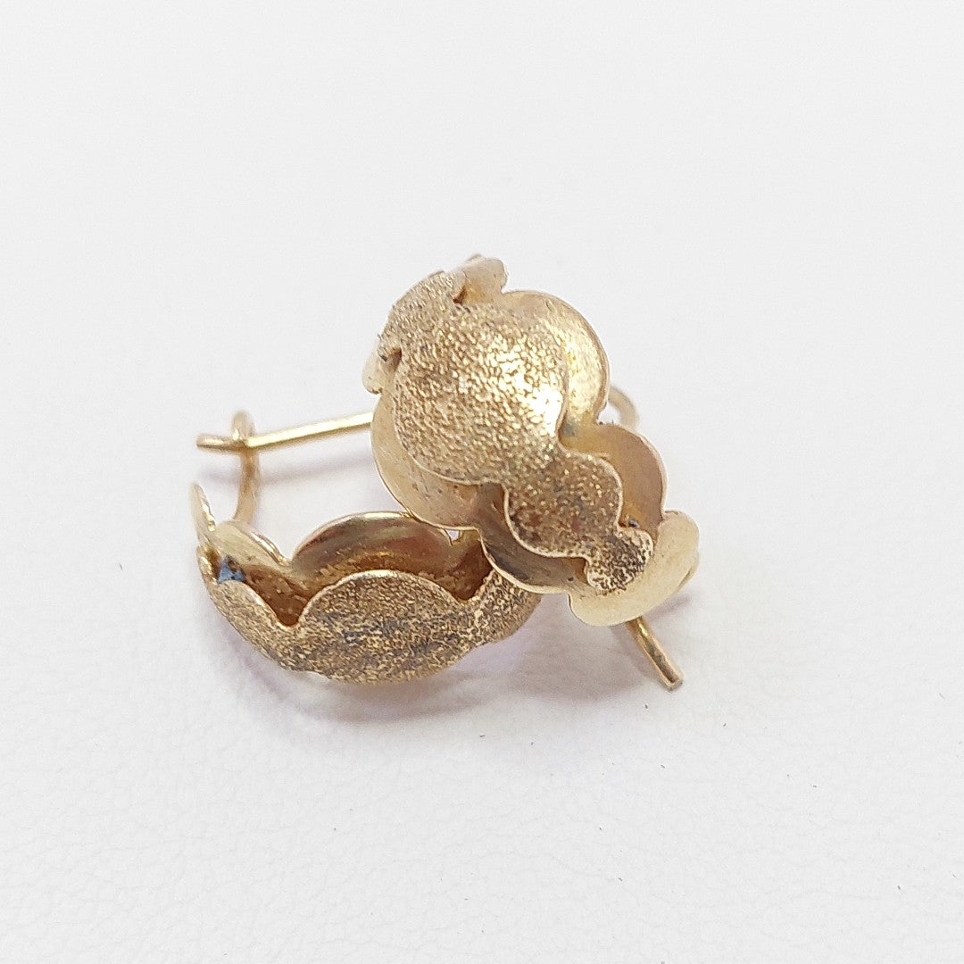 ARETES PAR ORO 14 K 2.4 GRMS (SEMINUEVO)