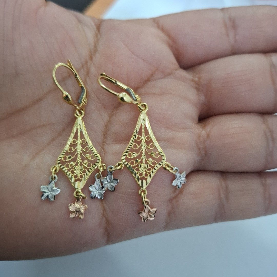 ARETES PAR ORO 14 K 3,20 GRMS (SEMINUEVO)