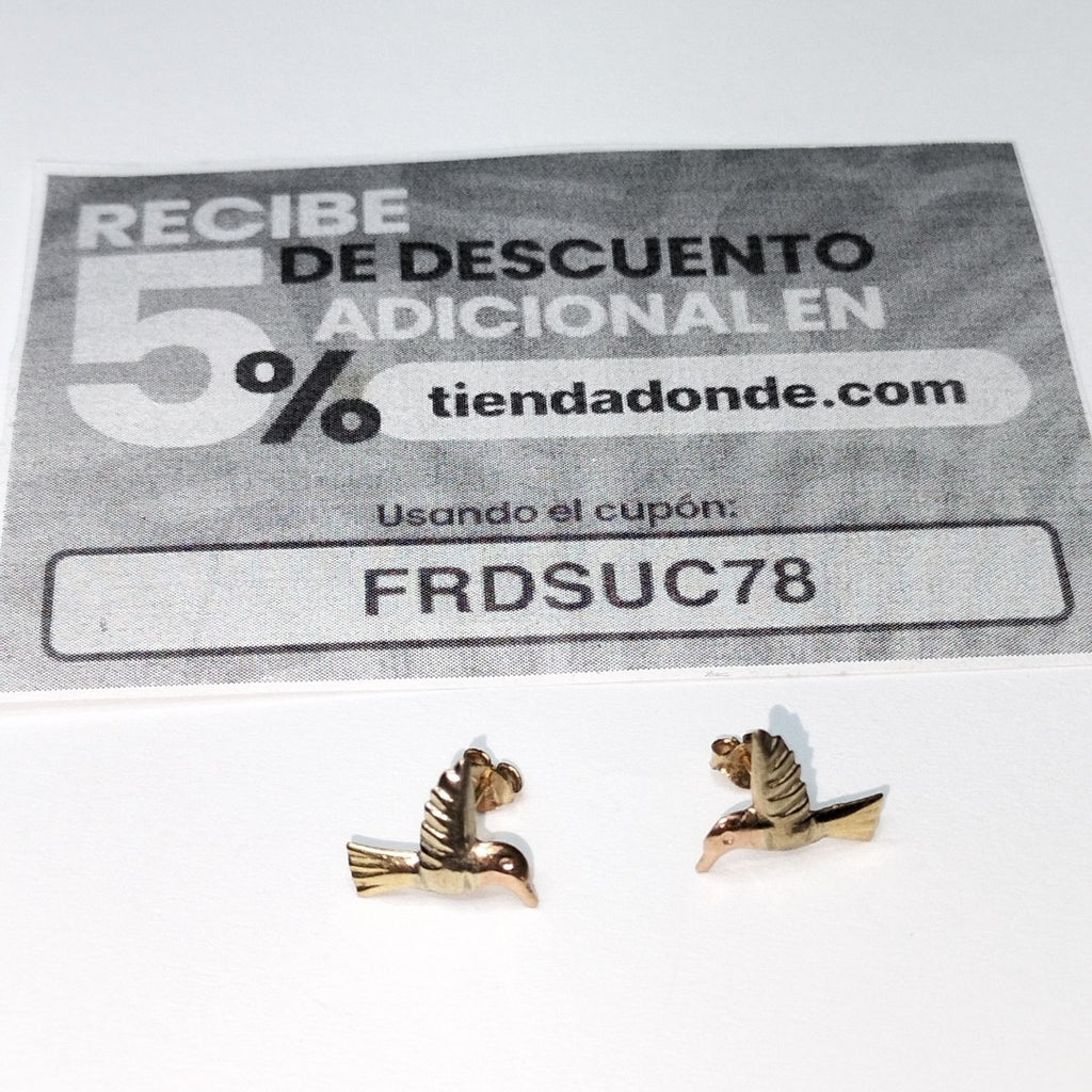 BROQUELES PAR ORO 10 K 0.4 GRMS (SEMINUEVO)