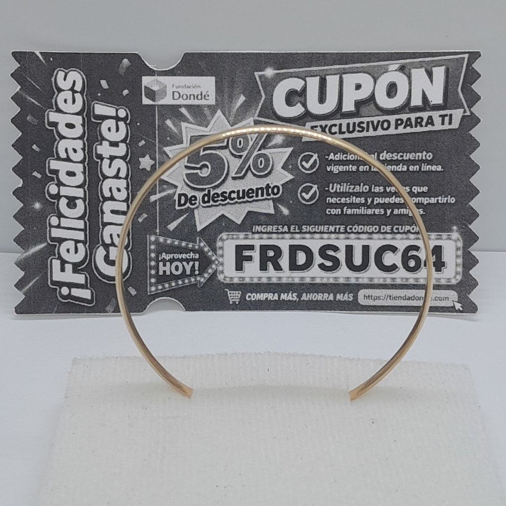 PULSERA RIGIDA ORO 14 K 6,30 GRMS (SEMINUEVO)