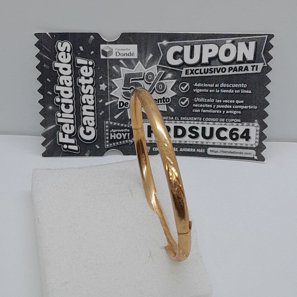 PULSERA RIGIDA ORO 14 K 5.8 GRMS (SEMINUEVO)