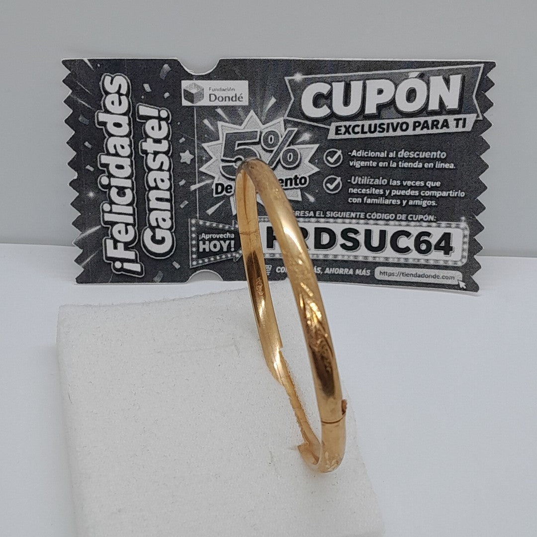 PULSERA RIGIDA ORO 14 K 5.8 GRMS (SEMINUEVO)