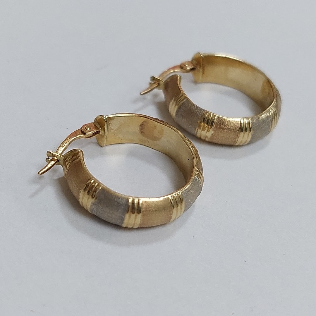 ARRACADAS PAR ORO 14 K 3.5 GRMS (SEMINUEVO)