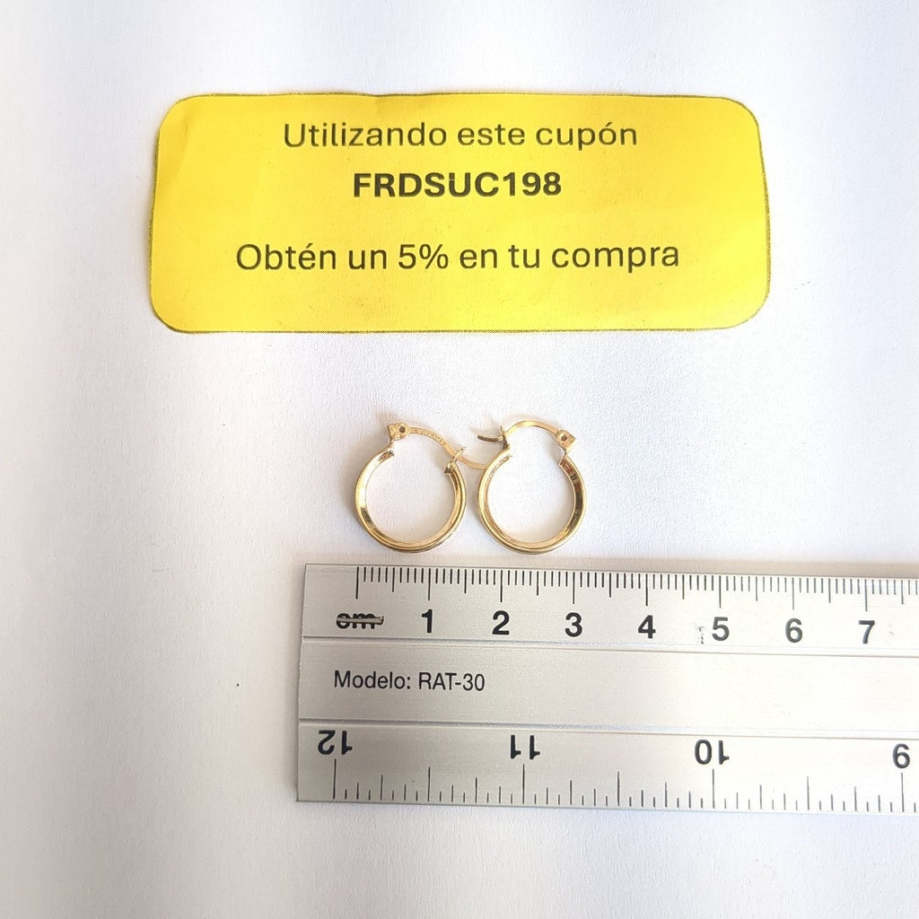 ARRACADAS PAR ORO 10 K 1.5 GRMS (SEMINUEVO)