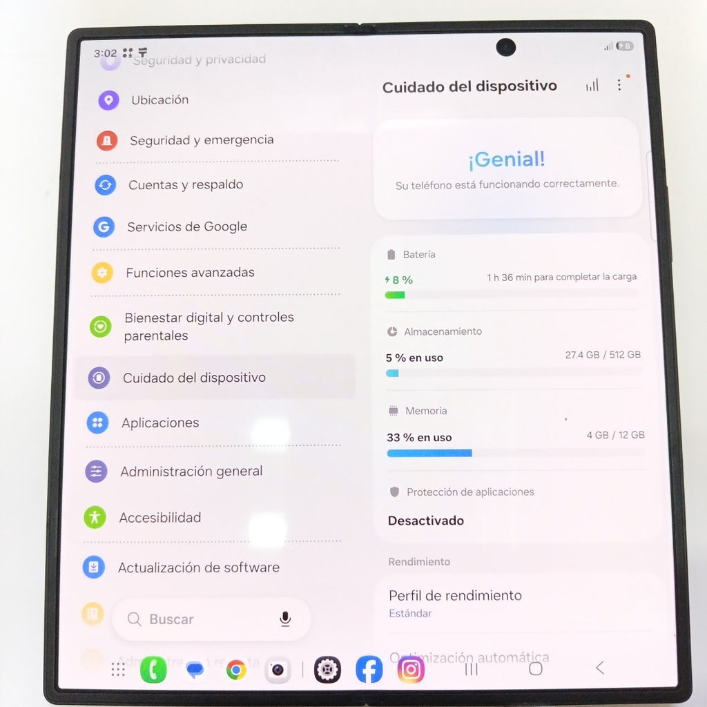 CELULAR SAMSUNG GALAXY Z FOLD7 SM-F966B (2025) 512 GB 12 GB RAM (SEMINUEVO)