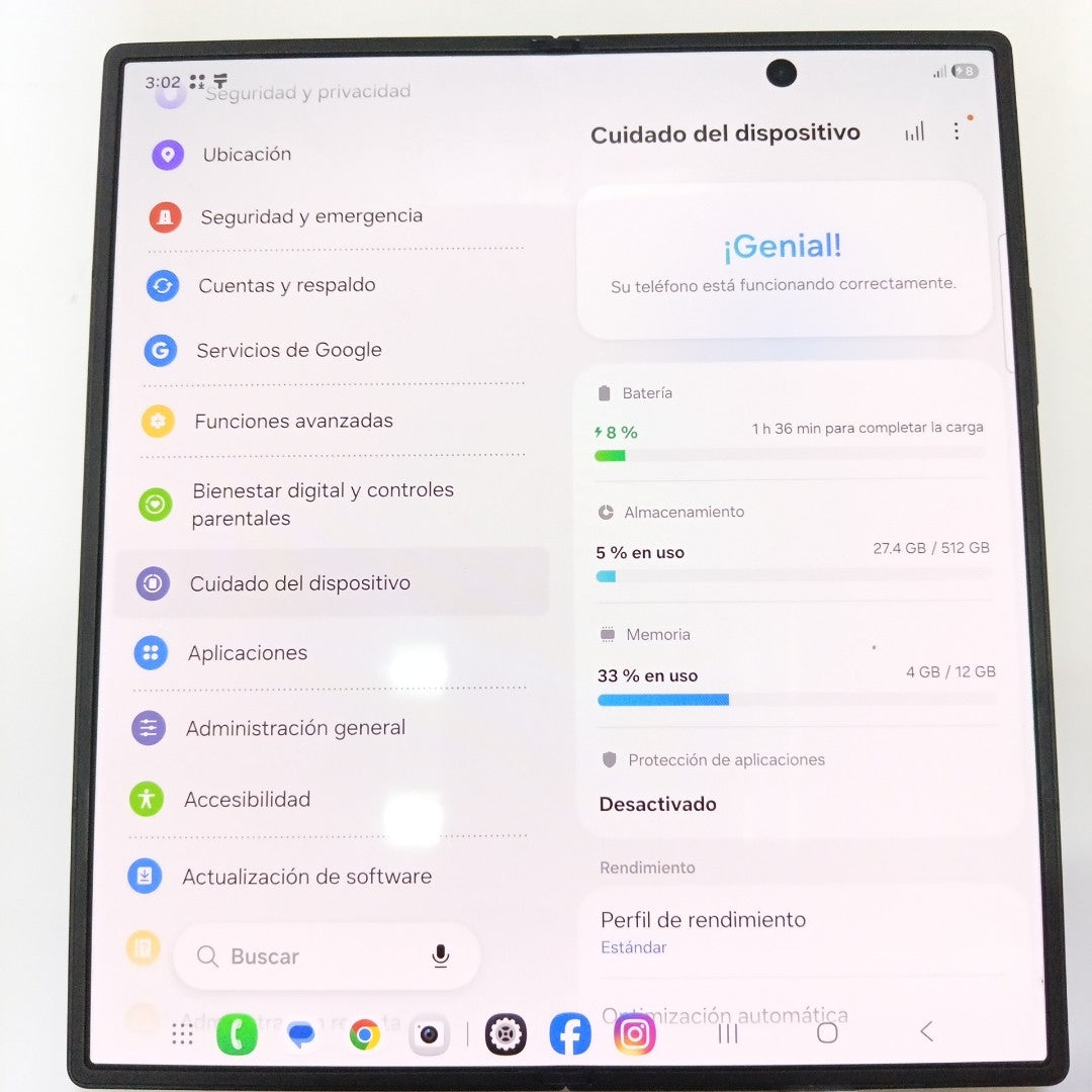 CELULAR SAMSUNG GALAXY Z FOLD7 SM-F966B (2025) 512 GB 12 GB RAM (SEMINUEVO)