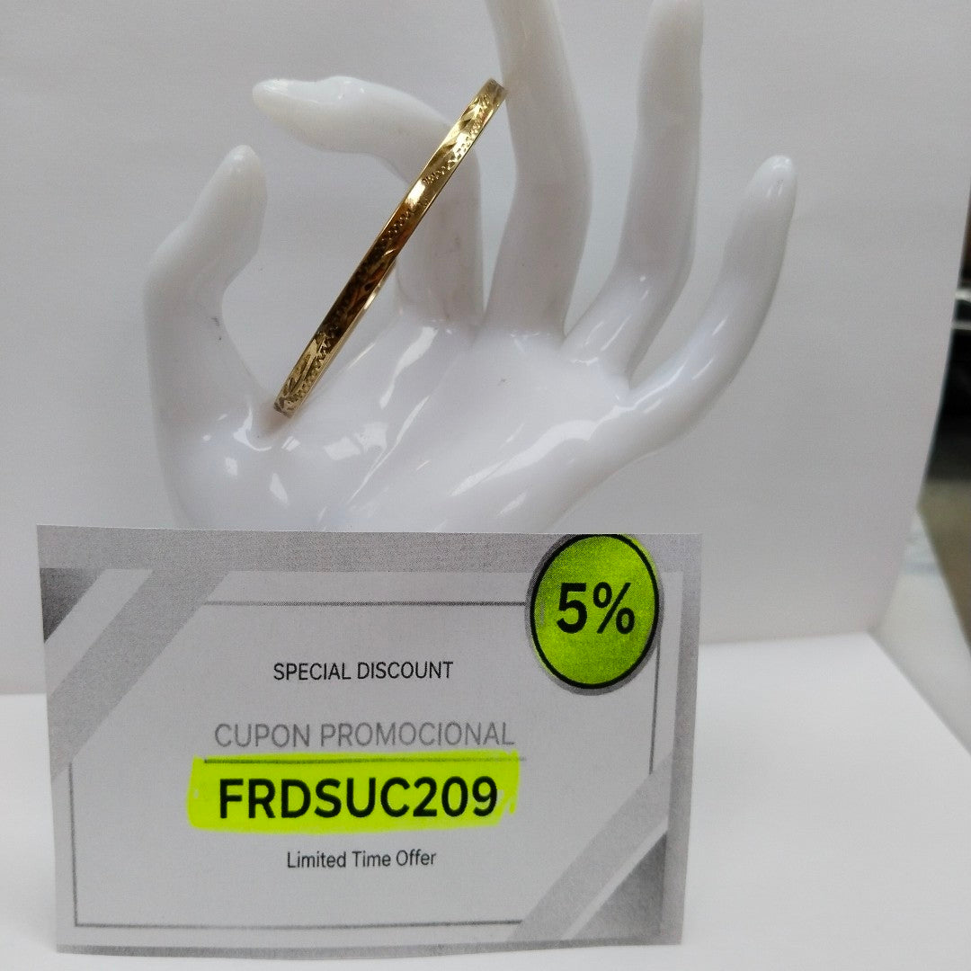 PULSERA RIGIDA ORO 10 K 4,70 GRMS (SEMINUEVO)