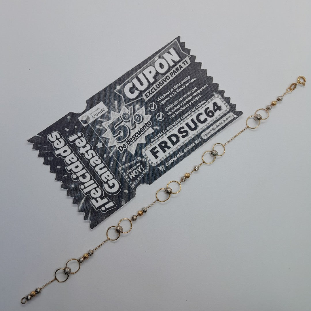 PULSERA ORO 14 K 2,50 GRMS (SEMINUEVO)
