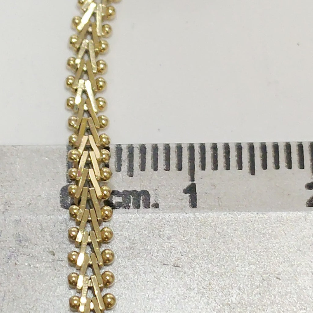 PULSERA ORO COMBINADO 14 K 8.8 GRMS (SEMINUEVO)