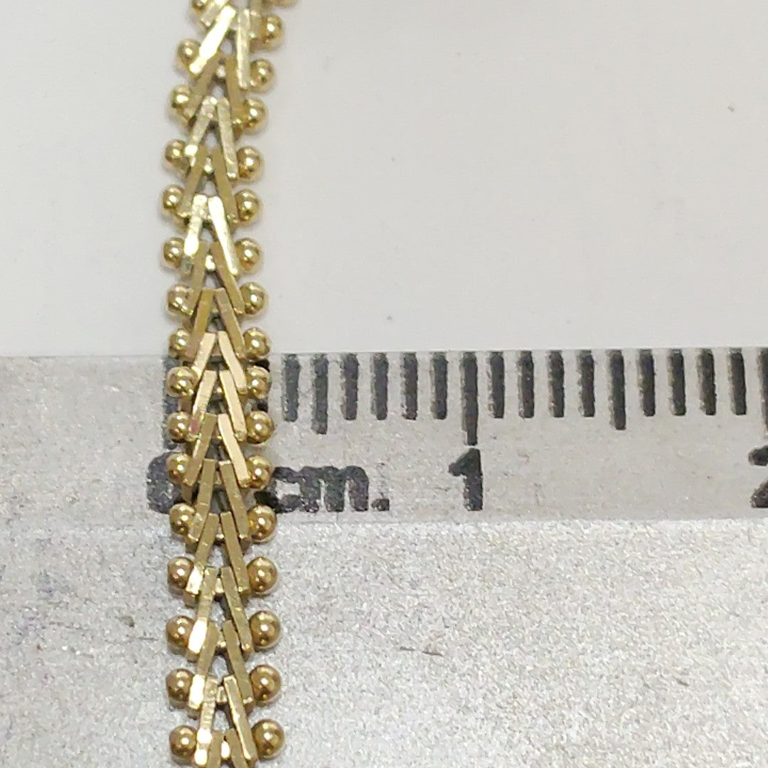 PULSERA ORO COMBINADO 14 K 8.8 GRMS (SEMINUEVO)
