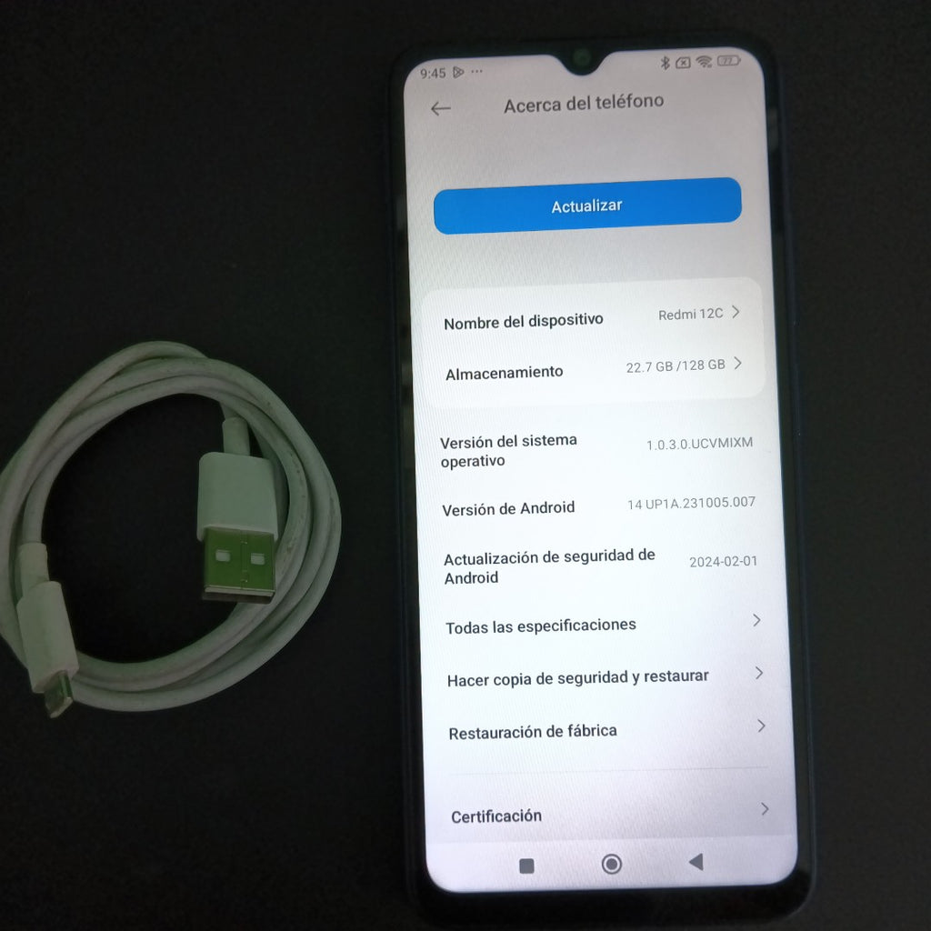 CELULAR XIAOMI REDMI 12C 2212ARNC4L (2023) 128 GB 4 GB RAM (SEMINUEVO)