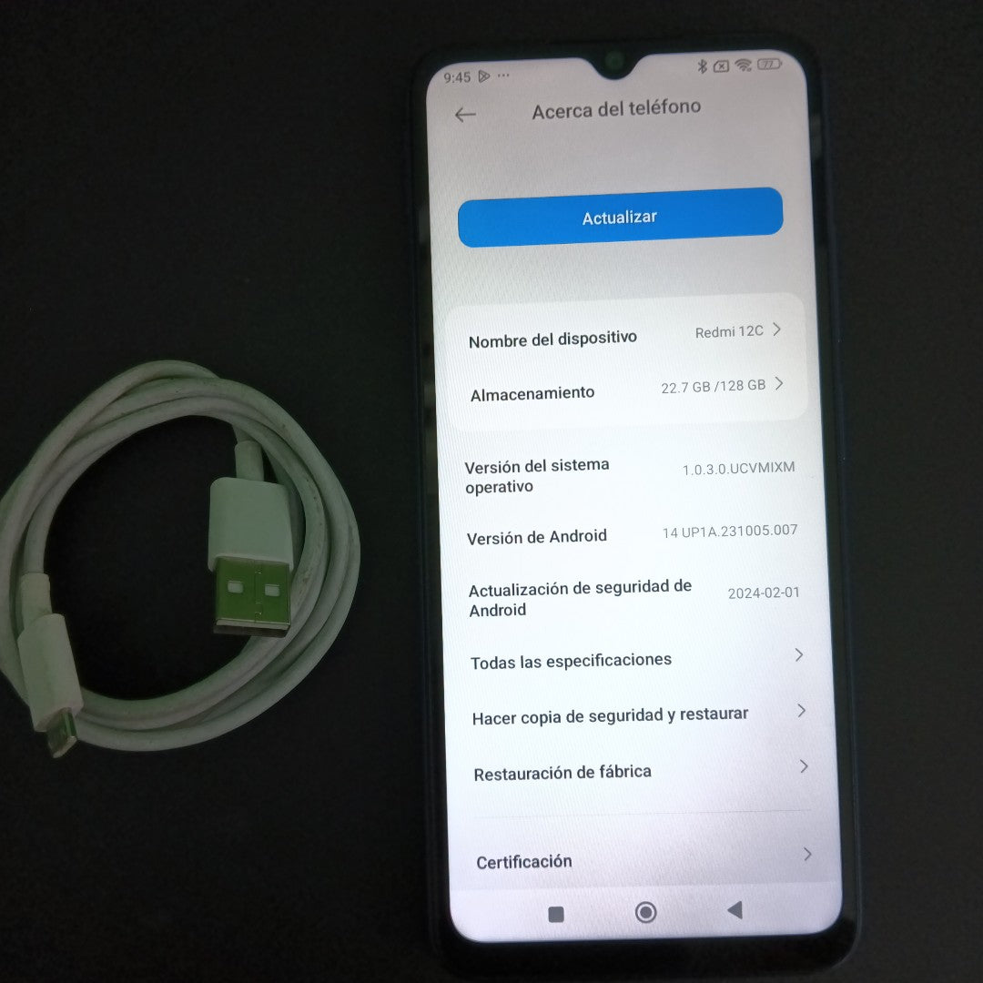 CELULAR XIAOMI REDMI 12C 2212ARNC4L (2023) 128 GB 4 GB RAM (SEMINUEVO)