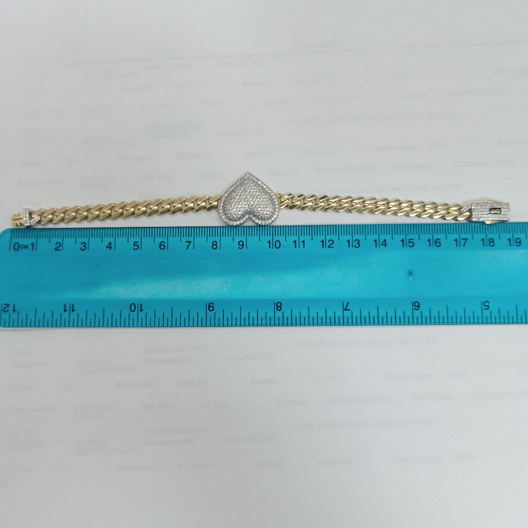 PULSERA MONACO ORO 14K 11.8 (NUEVO)