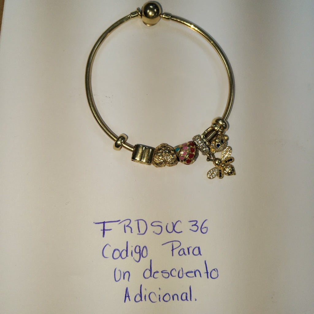 PULSERA RIGIDA ORO 14 K 16.7 GRMS (SEMINUEVO)