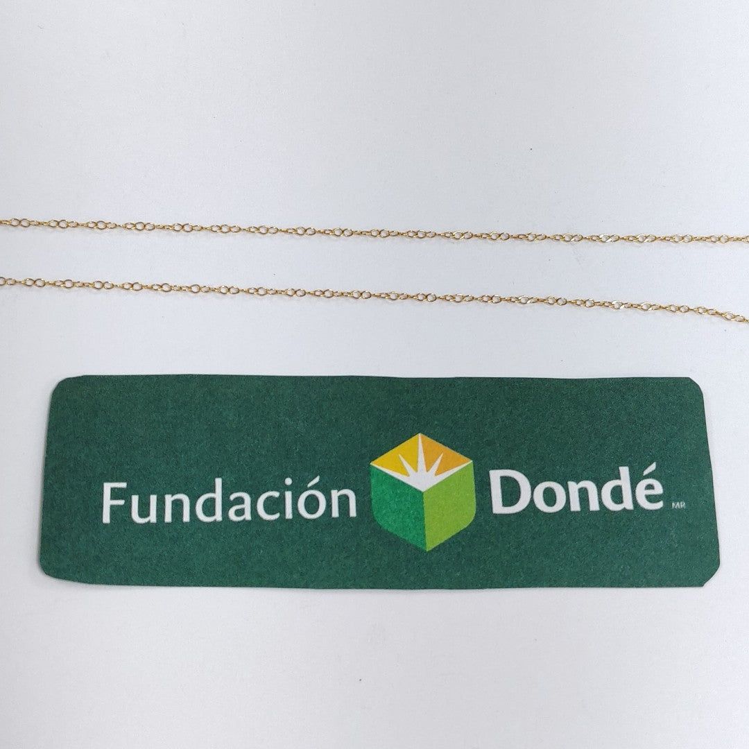 CADENA, DIJE ORO 14 K 3.5 GRMS (SEMINUEVO)