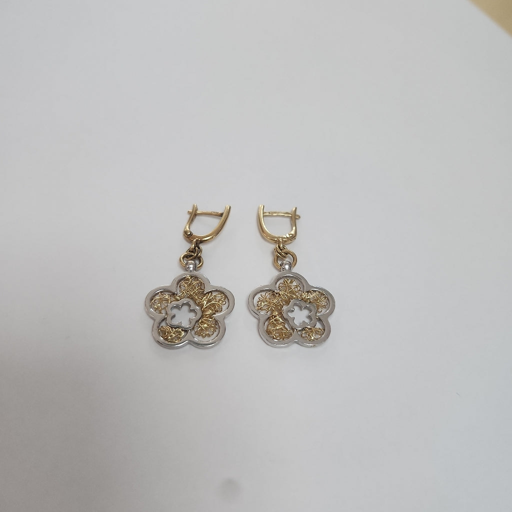 ARRACADAS PAR ORO 14 K 6.3 GRMS (SEMINUEVO)