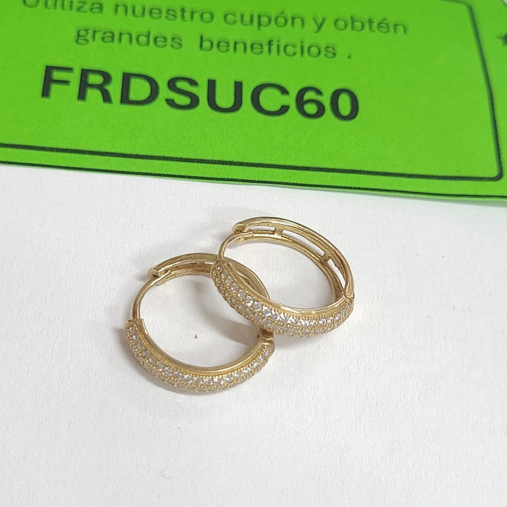 ARRACADAS PAR ORO 10 K 2.6 GRMS (SEMINUEVO)