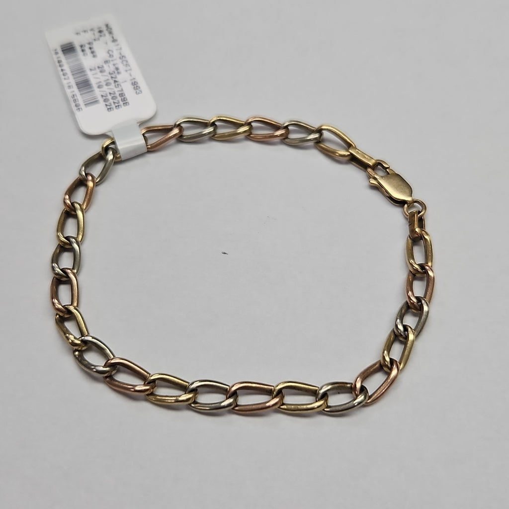 PULSERA ORO COMBINADO 14 K 7 GRMS (SEMINUEVO)