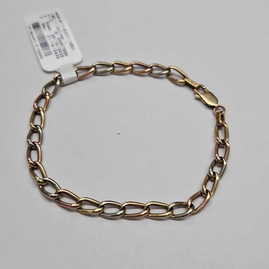 PULSERA ORO COMBINADO 14 K 7 GRMS (SEMINUEVO)