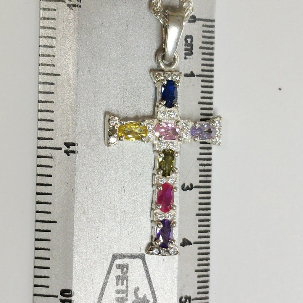 CADENA, CRUZ PLATA 12 GRMS (SEMINUEVO)