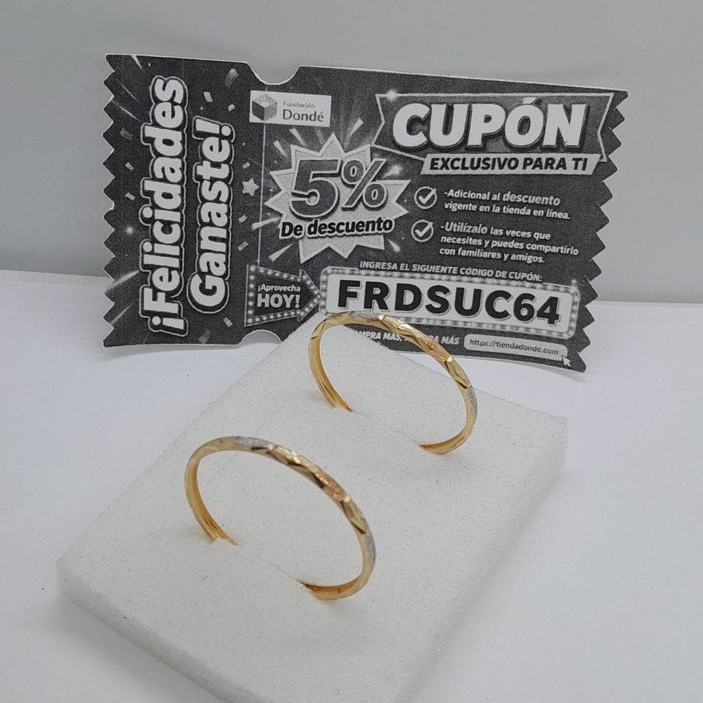 ARRACADAS PAR ORO 14 K 2,30 GRMS (SEMINUEVO)