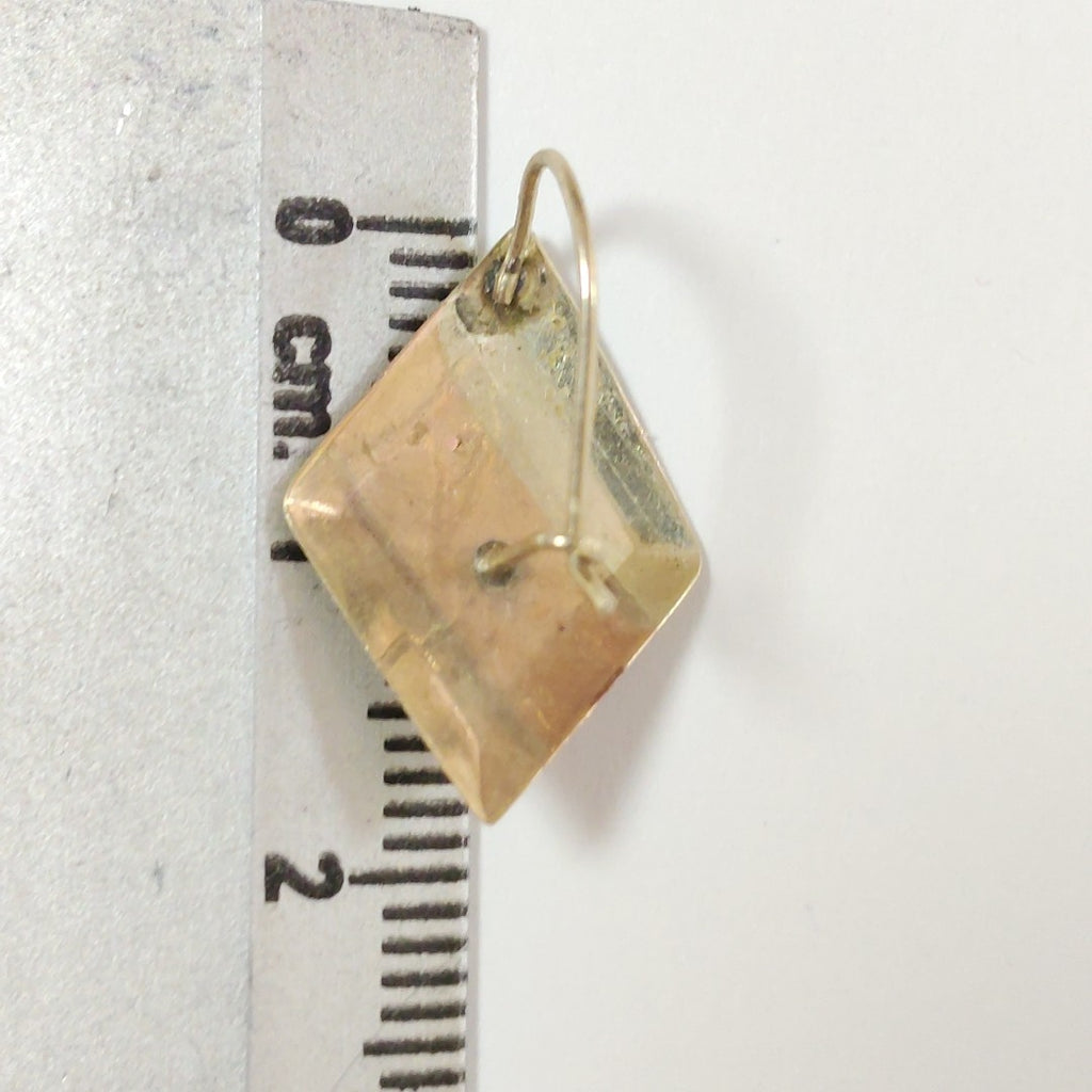ARETES PAR ORO COMBINADO 10 K 0,80 GRMS (SEMINUEVO)