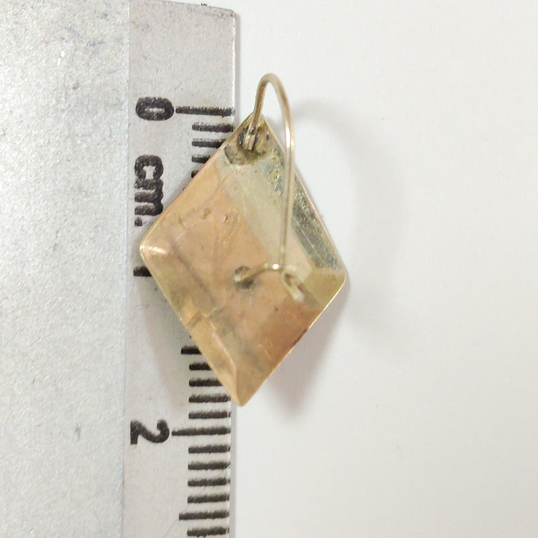 ARETES PAR ORO COMBINADO 10 K 0,80 GRMS (SEMINUEVO)