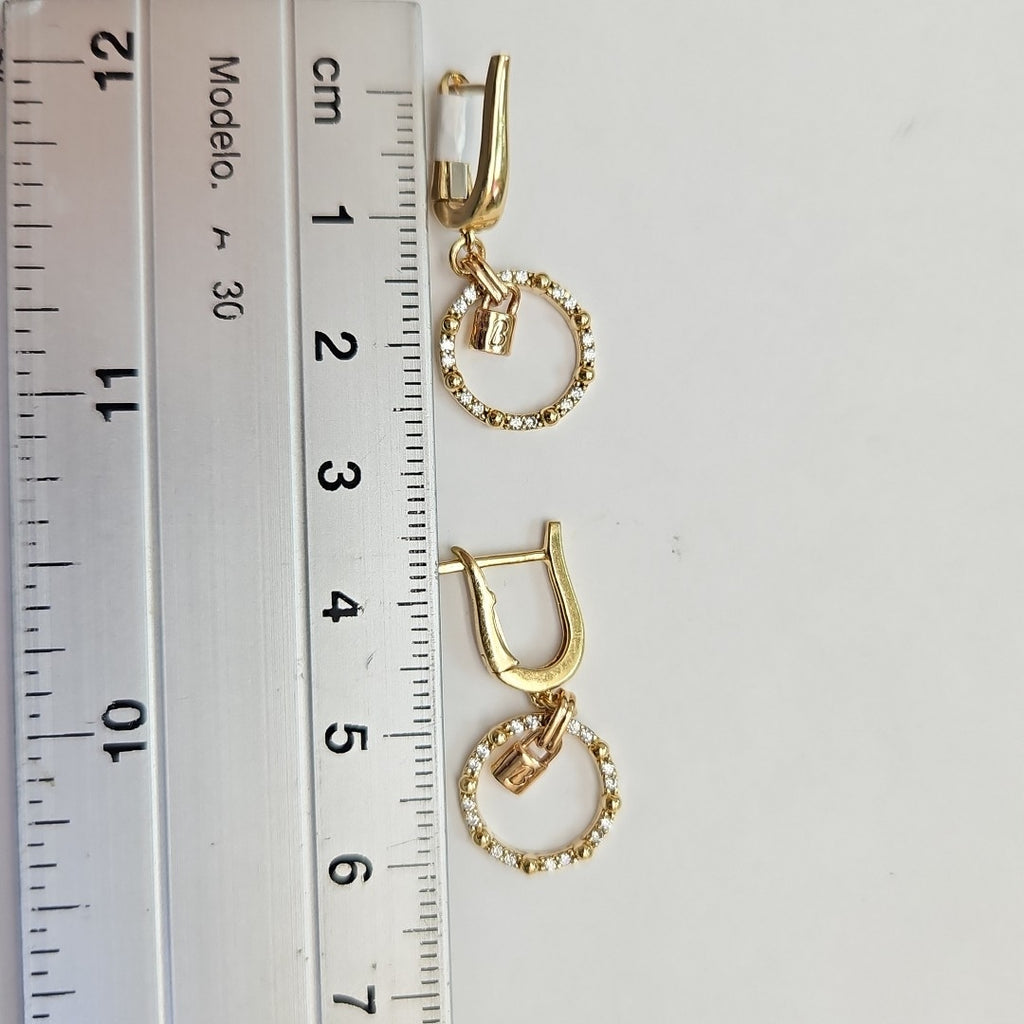 ARETES PAR ORO 14 K 4.7 GRMS (SEMINUEVO)