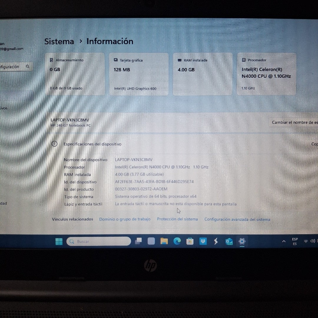 LAPTOP OTRAS MARCAS OTROS MODELOS 4GB A 7.9GB RAM, 321GB A 500GB DD MEMORIA RAM 4GB A 7.9GB DISCO DURO 321GB A 500GB (SEMINUEVO)
