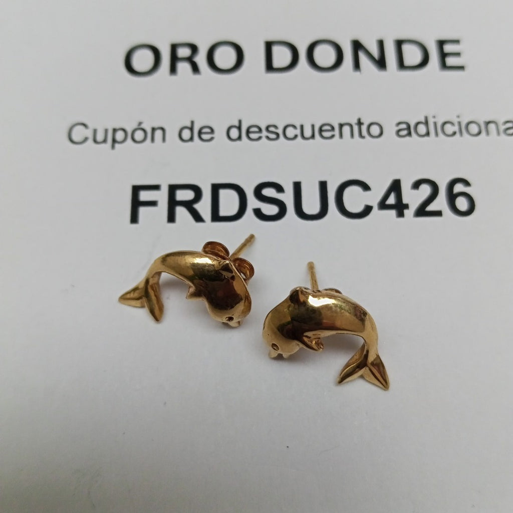 ARETES PAR ORO 10 K 2.5 GRMS (SEMINUEVO)