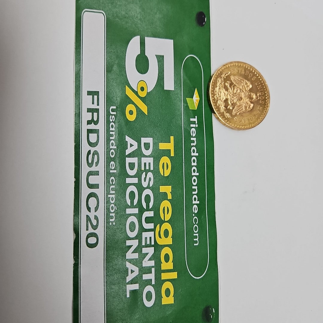 K1 41,60 GRMS 21 K IDENTIFICACIÓN MONEDA NOMINATIVA MONEDAS PESOS 50 PESOS (SEMINUEVO)