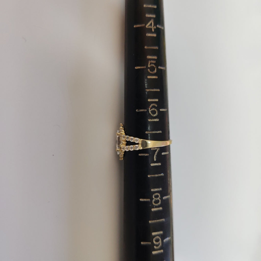ANILLO PIEDRA OVALO 14K 6.5 TALLA 2.1 GR ADP 69 (NUEVO)