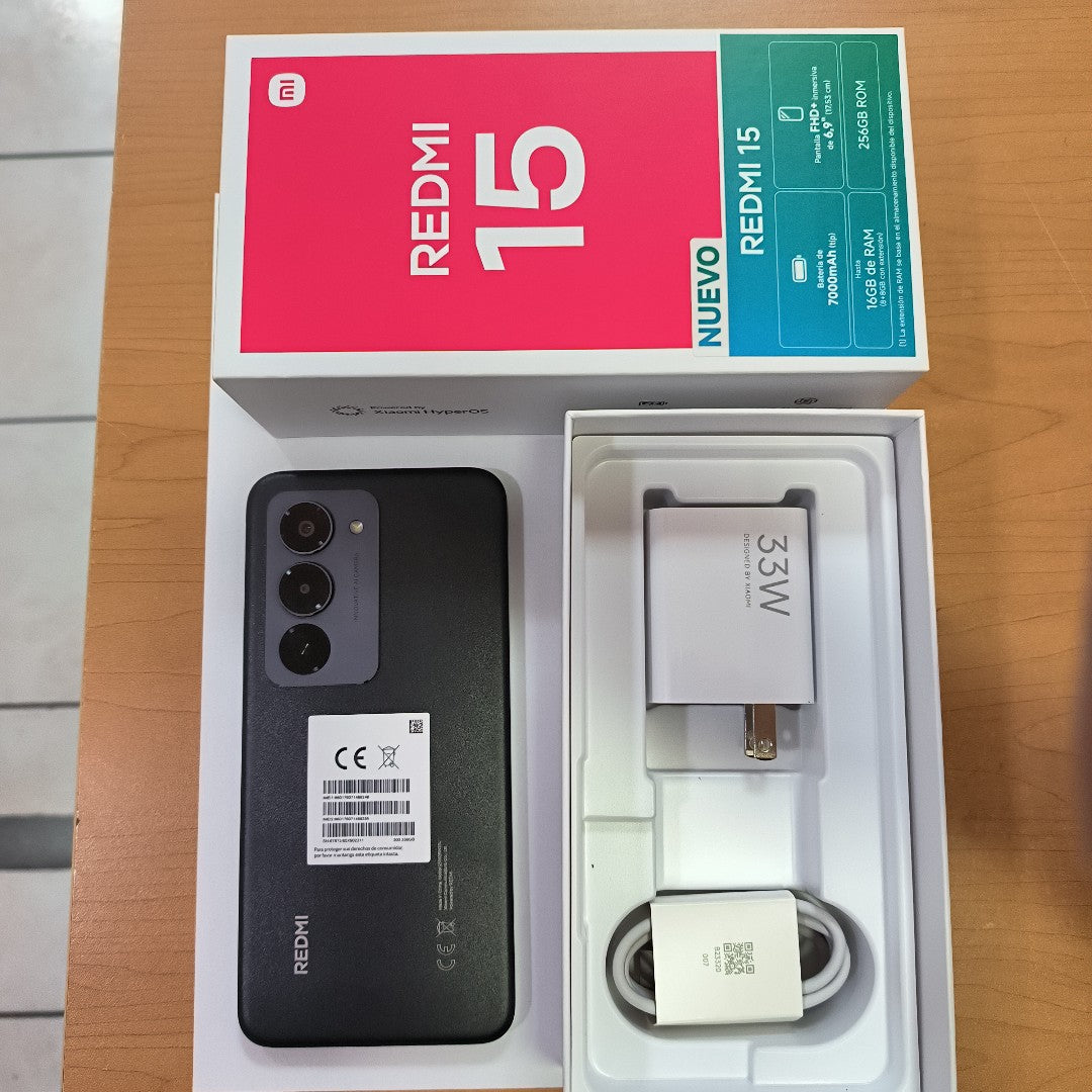 CELULAR XIAOMI REDMI 15 25062RN2DL (2025) 256 GB 8 GB RAM (SEMINUEVO)