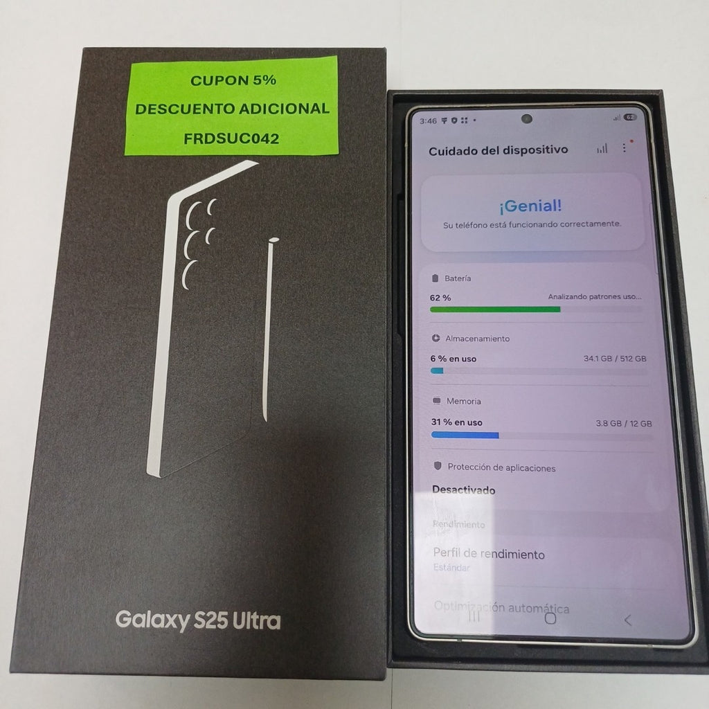 CELULAR SAMSUNG GALAXY S25 ULTRA SM-S938B (2025) 512 GB 12 GB RAM (SEMINUEVO)