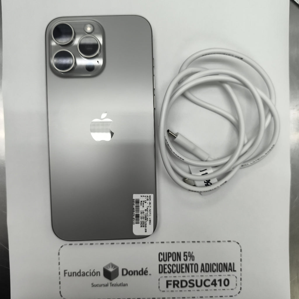 CELULAR APPLE IPHONE 16 PRO MAX A3084 (2024) 256 GB 8 GB RAM (SEMINUEVO)