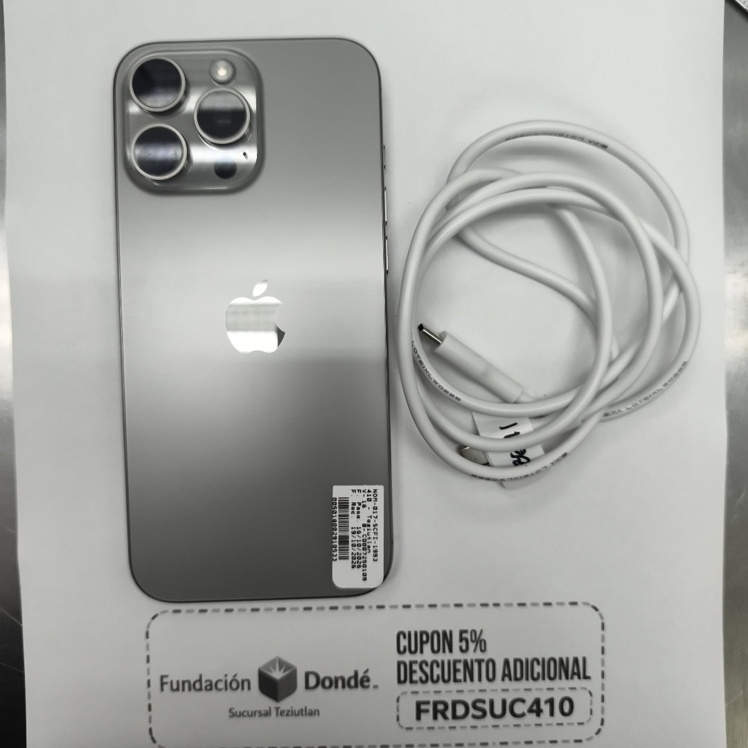CELULAR APPLE IPHONE 16 PRO MAX A3084 (2024) 256 GB 8 GB RAM (SEMINUEVO)