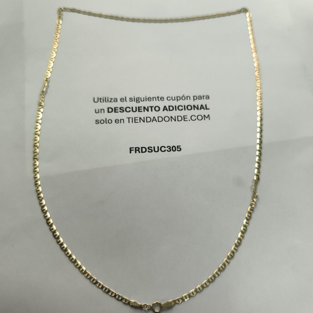 CADENAS TEJIDO GUCHI ORO 10K 60 CM 4.4 GR (NUEVO)