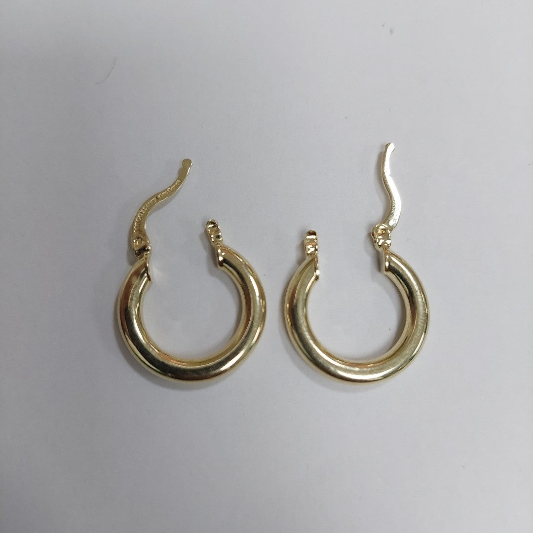 ARETES ARRACADAS LISAS 14K 1.9 GR ET 05 (NUEVO)