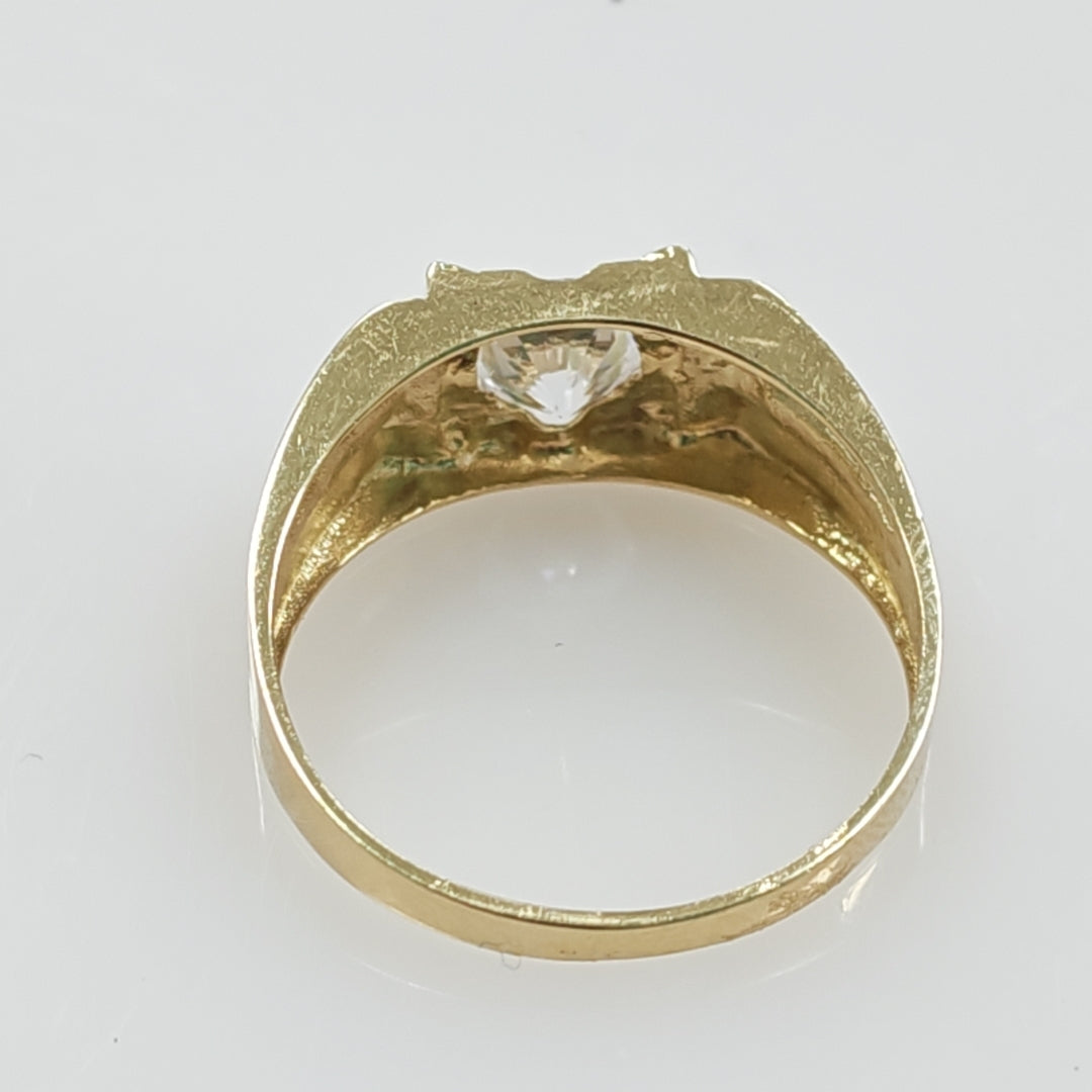 ANILLO CON CIRCONIA 14K 12 TALLA 4.4 GR ACB 32 (NUEVO)