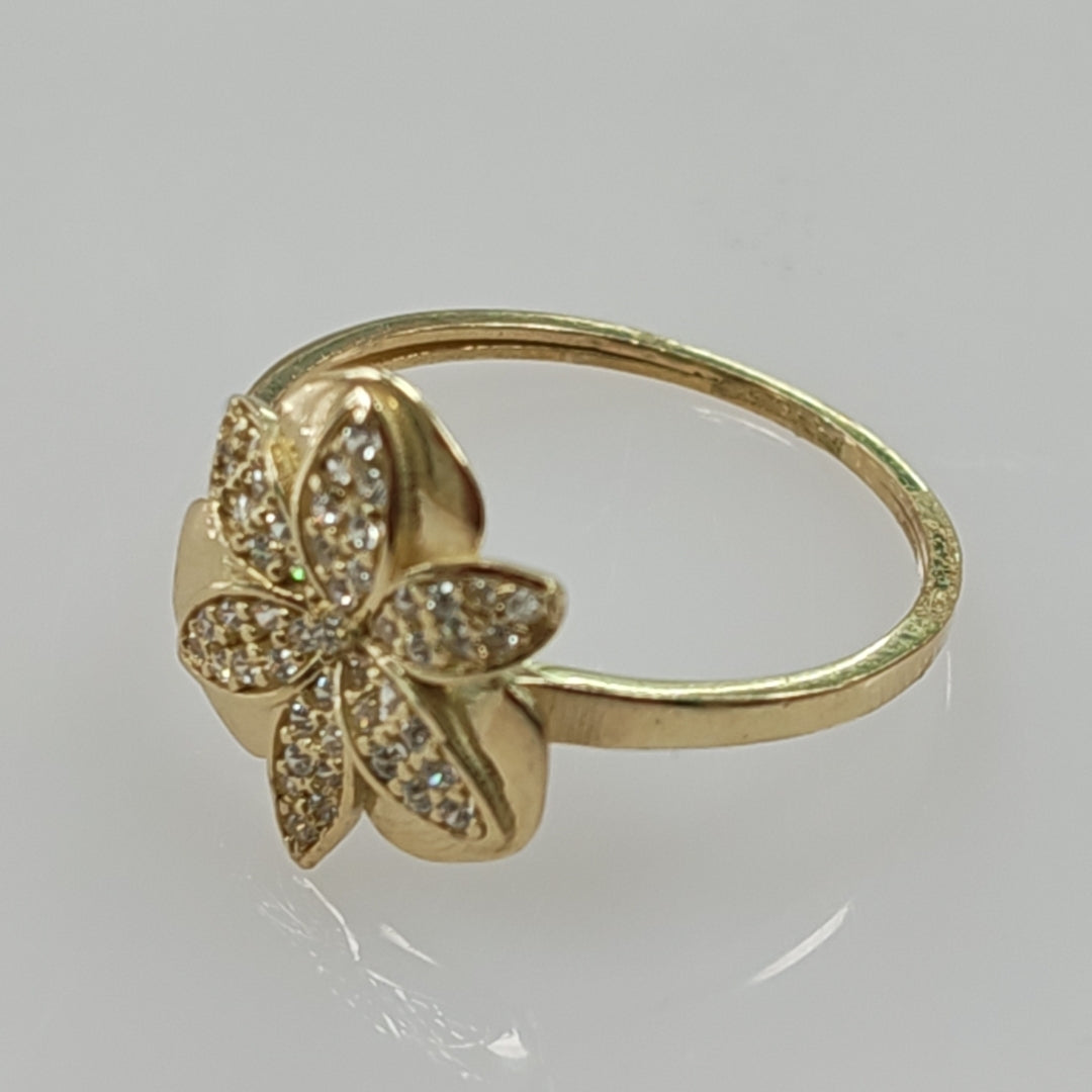 ANILLO FLOR 14K 7 TALLA 1.6 GR ADR 115 (NUEVO)
