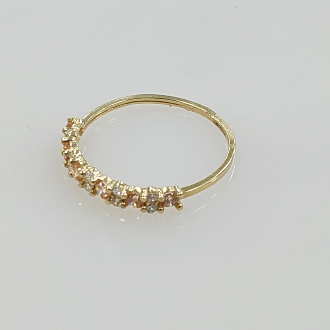 ANILLO PIEDRA COMBINADA 14K 8 TALLA 1.1 GR ADR 114 (NUEVO)