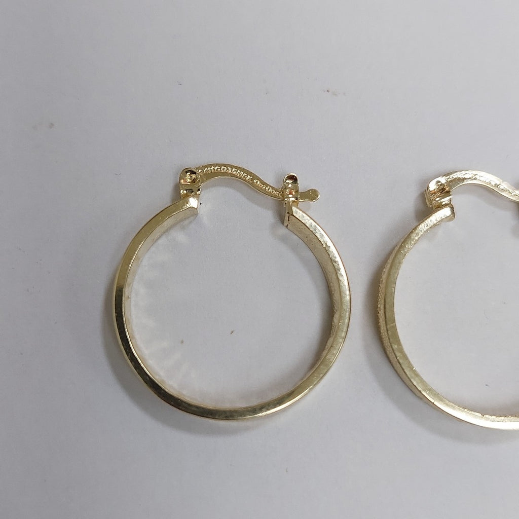 ARETES ARRACADAS CON NUMEROS ROMANOS 14K 2.3 GR ECT2 (NUEVO)