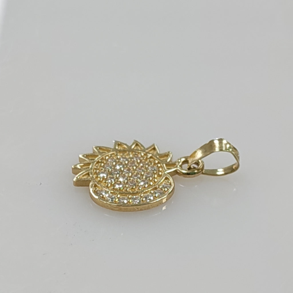 DIJE ECLIPSE CON CIRCONIAS 14K 1.2 GR DDR 106 (NUEVO)