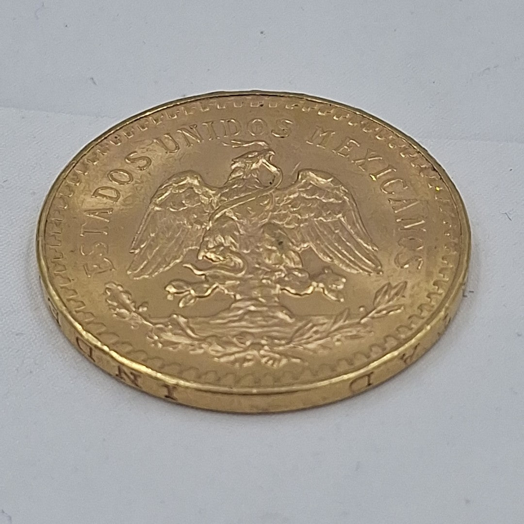 Moneda Centenario Cincuenta Pesos Oro Mexicano 21.6K