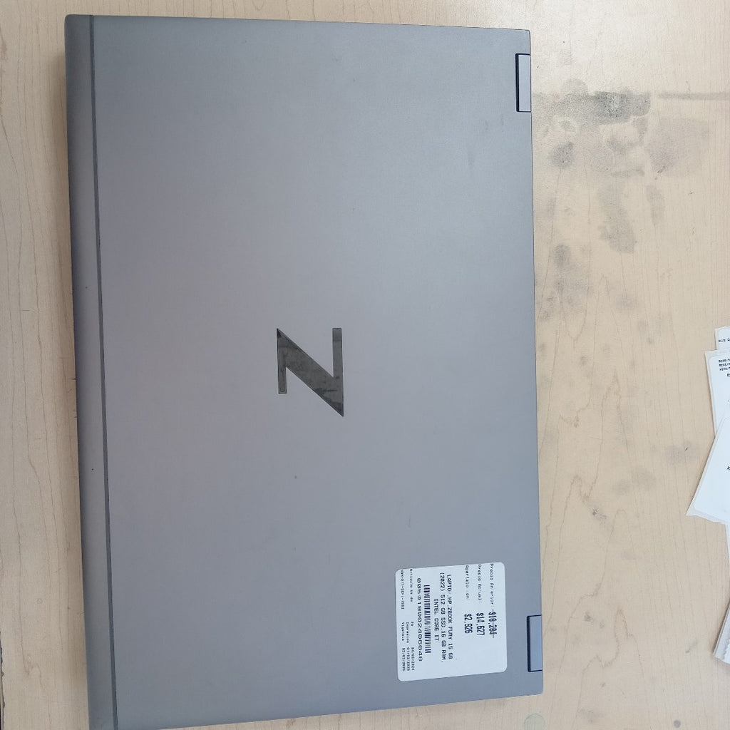 LAPTOP HP ZBOOK FURY 15 G8 (2022) 512 GB SSD 16 GB RAM (SEMINUEVO)