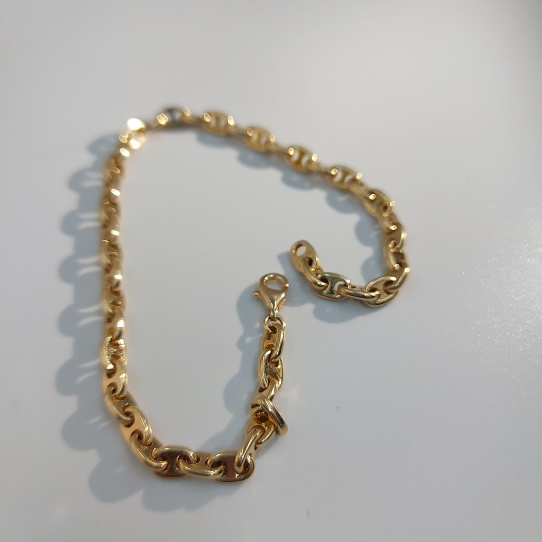 PULSERAS CABALLERO ORO 14K 7 (NUEVO)