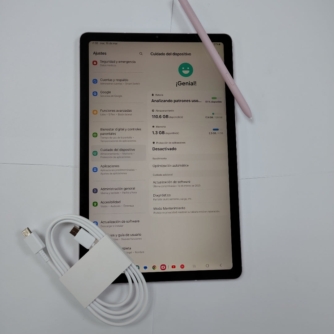 TABLETA SAMSUNG GALAXY TAB S6 LITE SM-P620 (2024) 128 GB 4 GB RAM (SEMINUEVO)