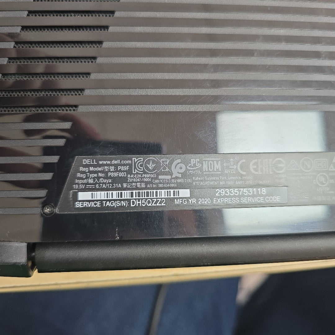 LAPTOP DELL G5 15 5500 (2021) 512 GB SSD 16 GB RAM (SEMINUEVO)