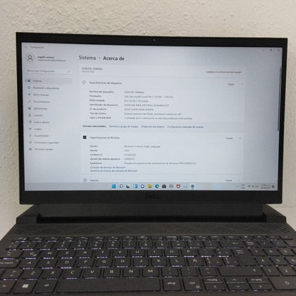 LAPTOP DELL G15 5520 (2022) 512 GB SSD 16 GB RAM (SEMINUEVO)